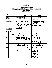 Giáo án Lớp 5 - Tuần 3 - Năm học 2008-2009