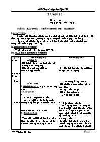 Giáo án Lớp 5 - Tuần 16 (mới) - Hoàng Thị Túy
