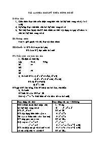 Giáo án môn Đại số 6 - Tiết học 14, 15