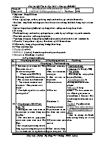 Giáo án Ngữ Văn 6 – Học kì II (chuẩn)