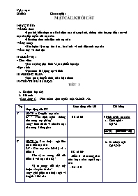 Giáo án môn Toán 12 - Bài: Mặt cầu, khối cầu