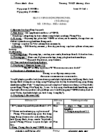 Giáo án Ngữ văn Lớp 6 - Tiết 129: Động Phong 