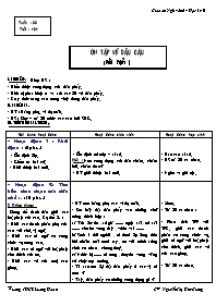 Giáo án Ngữ văn Lớp 6 - Tiết 131: Ôn tập về dấu câu (Dấu phẩy) - Năm học 2005-2006 - Nguyễn Thị Kim Giang