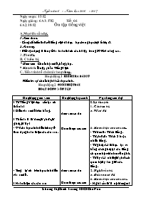 Giáo án Ngữ văn Lớp 6 - Tiết 66: Ôn tập tiếng việt - Năm học 2006-2007 - Khoàng Thị Chính