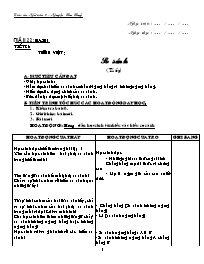 Giáo án Ngữ văn Lớp 6 - Tiết 86: So sánh (Tiếp) - Năm học 2007-2008 - Nguyễn Thu Thủy