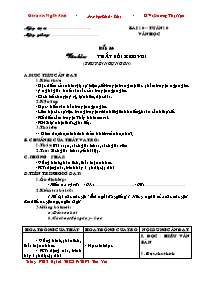Giáo án Ngữ văn Lớp 6 - Tuần 10 đến 18 - Năm học 2010-2011 - Dương Thị Hậu