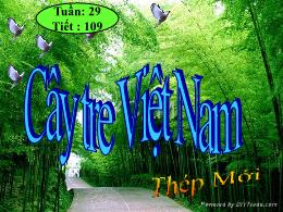 Giáo án Ngữ văn Lớp 6 - Tuần 29, Tiết 109: Cây tre Việt Nam (Thép Mới)