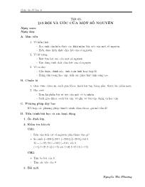 Giáo án Số học Lớp 6 - Tiết 65, Bài 13: Bội v