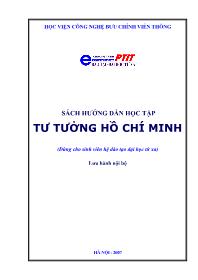 Sách hướng dẫn học tập - Tư tưởng Hồ Chí Minh - Nguyễn Thị Hồng Vân