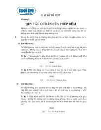 Tài liệu ôn tập Đại số tổng hợp - Chương I: Quy tắc cơ bản của phép đếm - Phạm Hồng Danh