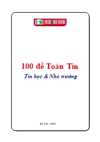 Bộ 100 đề thi môn Toán-Tin - Năm học 2002-200