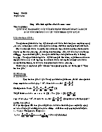 Sáng kiến kinh nghiệm - Quy tắc tam giác đối với bài toán tính tổng của một dảy các phân số được viết theo quy luật - Trường THCS Nghĩa Lâm