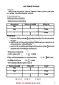 Tài liệu Số học Lớp 6 - Giải toán về phân số - Hồ Thông