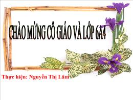 Bài giảng Hình học Lớp 6 - Tam Giác - Nguyễn 