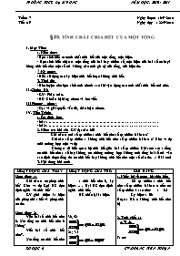 Giáo án Số học Lớp 6 - Tiết 19, Bài 10: Tính 