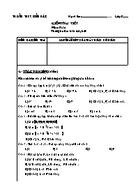 Đề kiểm tra 1 tiết môn Toán Lớp 6 - Trường THCS Định Hải