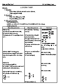 Giáo án Đại số Lớp 7 - Tiết 10: Luyện tập - Lý Hồng Tuấn