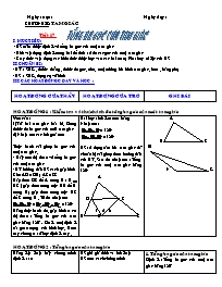 Giáo án Hình học Lớp 7 - Tiết 17: Tổng ba góc của tam giác