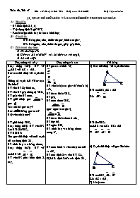Giáo án Hình học Lớp 7 - Tiết 47, Bài 1: Quan hệ giữa góc và cạnh đối diện trong tam giác - Năm học 2008-2009 - Nguyễn Hữu Thảo