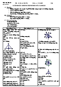 Giáo án Hình học Lớp 7 - Tiết 61, Bài 8: Tính chất ba đường trung trực của tam giác - Năm học 2008-2009 - Nguyễn Hữu Thảo