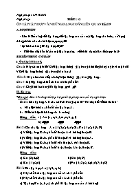 Giáo án dạy thêm Số học Lớp 6 - Năm học 2011-2012