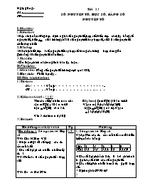 Giáo án Số học Lớp 6 - Tiết 23: Số nguyên tố.