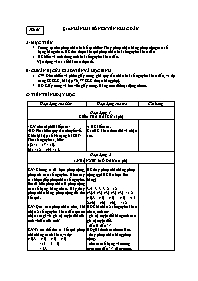 Giáo án Số học Lớp 6 - Tiết 61, Bài 10: Nhân 