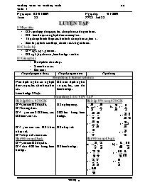 Giáo án Số học Lớp 6 - Tiết 89: Luyện tập - N