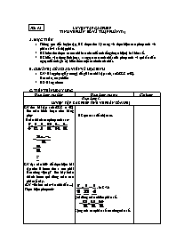 Giáo án Số học Lớp 6 - Tiết 92: Luyện tập các phép tính về phân số và số thập phân (tiết 1)