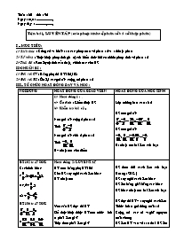 Giáo án Số học Lớp 6 - Tiết 92: Luyện tập - Nguyễn Thị Bích Vân