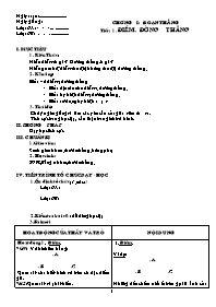 Giáo án Hình học Lớp 6 - Tiết 1 đến 26 (bản 2