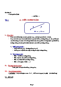 Giáo án Hình học Lớp 6 - Tiết 1 đến 26 (Bản 4 cột)