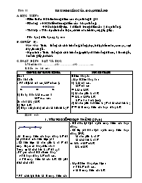 Giáo án Hình học Lớp 6 - Tiết 11: Trung điểm của đoạn thẳng (bản 2 cột)