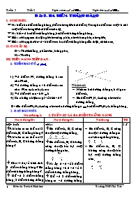 Giáo án Hình học Lớp 6 - Tiết 2, Bài 2: Ba điểm thẳng hàng - Trường THCS Phú Túc