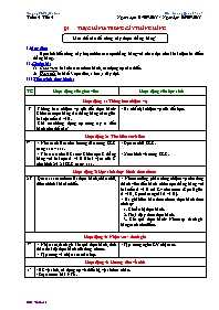 Giáo án Hình học Lớp 6 - Tiết 4, Bài 4: Thực 