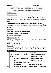 Giáo án môn Số học - Lớp 6 - Năm học 2006-2007 (bản 3 cột)