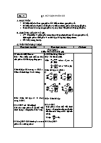 Giáo án môn Số học Lớp 6 - Tiết 73, Bài 4: Rút gọn phân số (bản 3 cột)
