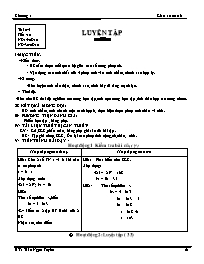 Giáo án Số học Lớp 6 - Tiết 10: Luyện tập - N