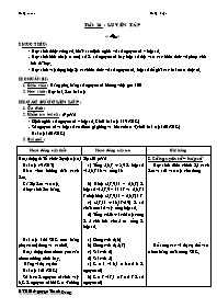 Giáo án Số học Lớp 6 - Tiết 26: Luyện tập - Nguyễn Thanh Đăng (bản 3 cột)