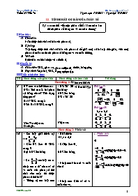 Giáo án Số học Lớp 6 - Tiết 70, Bài 3: Tính chất cơ bản của phân số - Năm học 2010-2011 - Hoàng Quốc Khánh