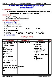 Giáo án Số học Lớp 6 - Tiết 94, Bài 14: Tìm giá trị phân số của một số cho trước - Trường THCS Phú Túc