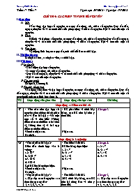 Giáo án tự chọn Số học Lớp 6 - Tiết 17 - Chủ đề: Các phép tính về số nguyên - Năm học 2011-2012 - Hoàng Quốc Khánh