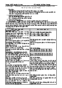 Giáo án Đại số Lớp 9 - Tiết 47 đến 70 - Nguyễn Thị Sông Thương (bản 2 cột)
