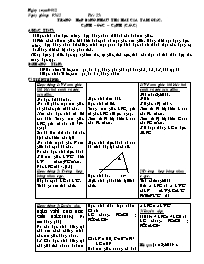 Giáo án Hình học Lớp 7 - Tiết 25: Trường hợp bằng nhay thứ 3 của tam giác cạnh-góc-cạnh (c.g.c)