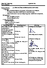 Giáo án Hình học Lớp 7 - Tiết 63, Bài 9: Tính chất ba đường cao của tam giác - Nguyễn Hữu Thảo