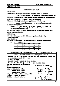 Giáo án môn Số học Lớp 6 - Tiết 10: Luyện tập