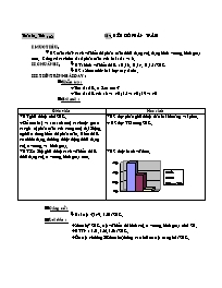 Giáo án môn Số học Lớp 6 - Tiết 102, Bài 17: Biểu đồ phần trăm (bản 2 cột)