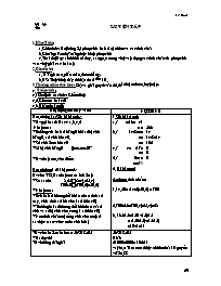 Giáo án môn Số học - Lớp 6 - Tiết 11: Luyện t