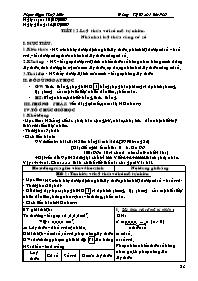 Giáo án môn Số học Lớp 6 - Tiết 12: Lũy thửa