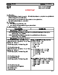 Giáo án môn Số học Lớp 6 - Tiết 15: Luyện tập - Năm học 2006-2007 - Võ Văn Đồng